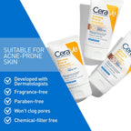 SlimBag CeraVe Hydrating Mineral Sunscreen SPF 30 with sheer tint, zinc oxide, and titanium dioxide in 1.7 oz tube.