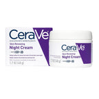 CeraVe Skin Renewing Night Cream with peptide complex, hyaluronic acid, and ceramides for face, 1.7 ounces