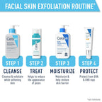 CeraVe Renewing Salicylic Acid Cleanser with hyaluronic acid, niacinamide, and ceramides, gentle exfoliating face wash for smooth skin
