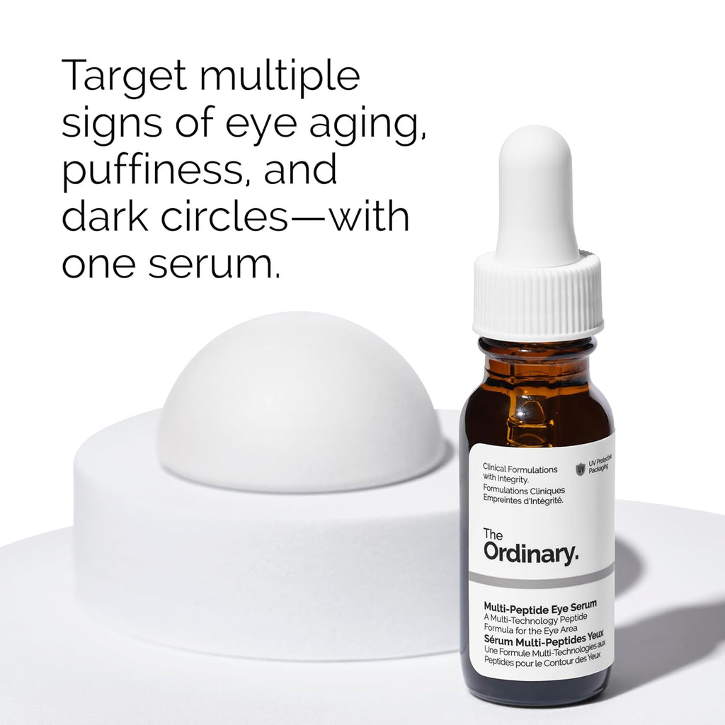 SlimBag The Ordinary Age Support Set featuring multi-peptide skincare, eye serum, and moisturizing factors for anti-aging skin care.
