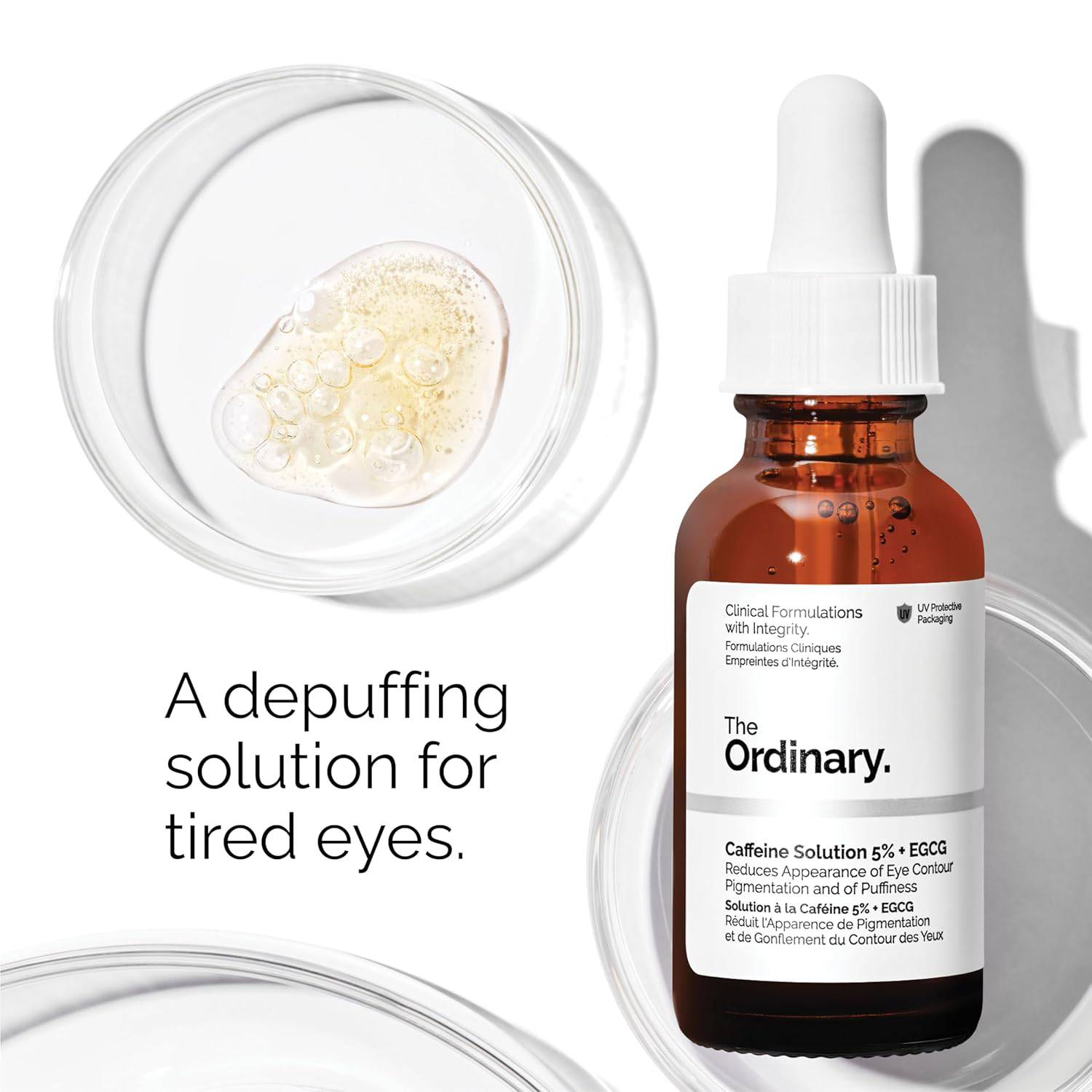 SlimBag skincare bundle with The Ordinary Niacinamide 10% and Zinc 1%, plus Caffeine Solution 5% with EGCG in 1 fl oz bottles