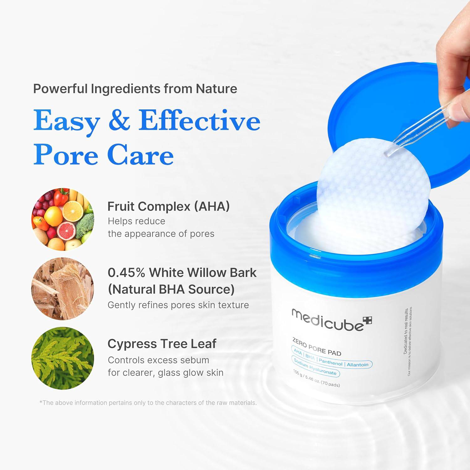 Medicube Toner Pads Zero Pore Pad 2.0 by SlimBag, dual-textured facial pads for exfoliation and pore care with AHA and BHA.