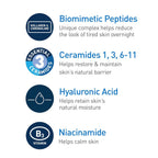 SlimBag CeraVe Skin Renewing Night Cream with peptide, hyaluronic acid, and ceramides, 1.7 oz moisturizer for face.