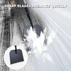 Flat Shovel with Adjustable Handle, 59 in Floor Scraper, Ice Scraper, Garden Cleaning Scraper, Ice Chopper, Snow Shovel, Multifunctional Weed Remover Tool for Walkway Driveway