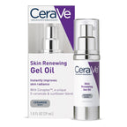 SlimBag CeraVe Skin Renewing Gel Oil serum for face with hyaluronic acid, hydrating, non-greasy, fragrance-free moisturizer.