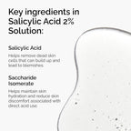 SlimBag acne-fighting serum with The Ordinary Salicylic Acid 2% solution, clear liquid in a dropper bottle for blemish-prone skin