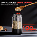 Electric Salt and Pepper Grinder Set Automatic Battery Pepper Mill Shakers Adjustable Coarseness Upgraded Larger Capacity with Led Home and Kitchen Appliances Birthday Gifts for Women Mom