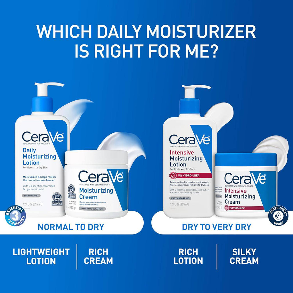 SlimBag CeraVe Daily Moisturizing Lotion for dry skin, fragrance-free body and face moisturizer with hyaluronic acid and ceramides