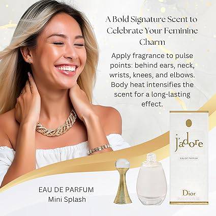 Dior Jadore Eau de Parfum Splash Mini for Women, 0.17 Ounce