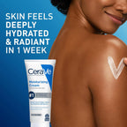 SlimBag CeraVe Moisturizing Cream for face and body on a white background, 8 oz jar for normal to dry skin.