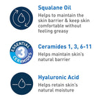 SlimBag CeraVe Hydrating Foaming Oil Facial Cleanser with Hyaluronic Acid, 8oz, showing the cleanser bottle with label and pump.