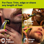Philips Norelco OneBlade 360 Blades, Genuine Replacement Blades for OneBlade Electric Shaver and Trimmer, Durable Stainless Steel, Trim, Edge and Shave, 3 Pack, QP430/80