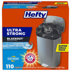 Hefty Ultra Strong Tall Kitchen Trash Bags, Lavender & Sweet Vanilla Scent, 13 Gallon, 80 Count