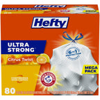 Hefty Ultra Strong Tall Kitchen Trash Bags, Lavender & Sweet Vanilla Scent, 13 Gallon, 80 Count