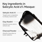 SlimBag clarifying charcoal and clay mask with salicylic acid for blemish-prone skin, 1.7 fl oz, in a jar.