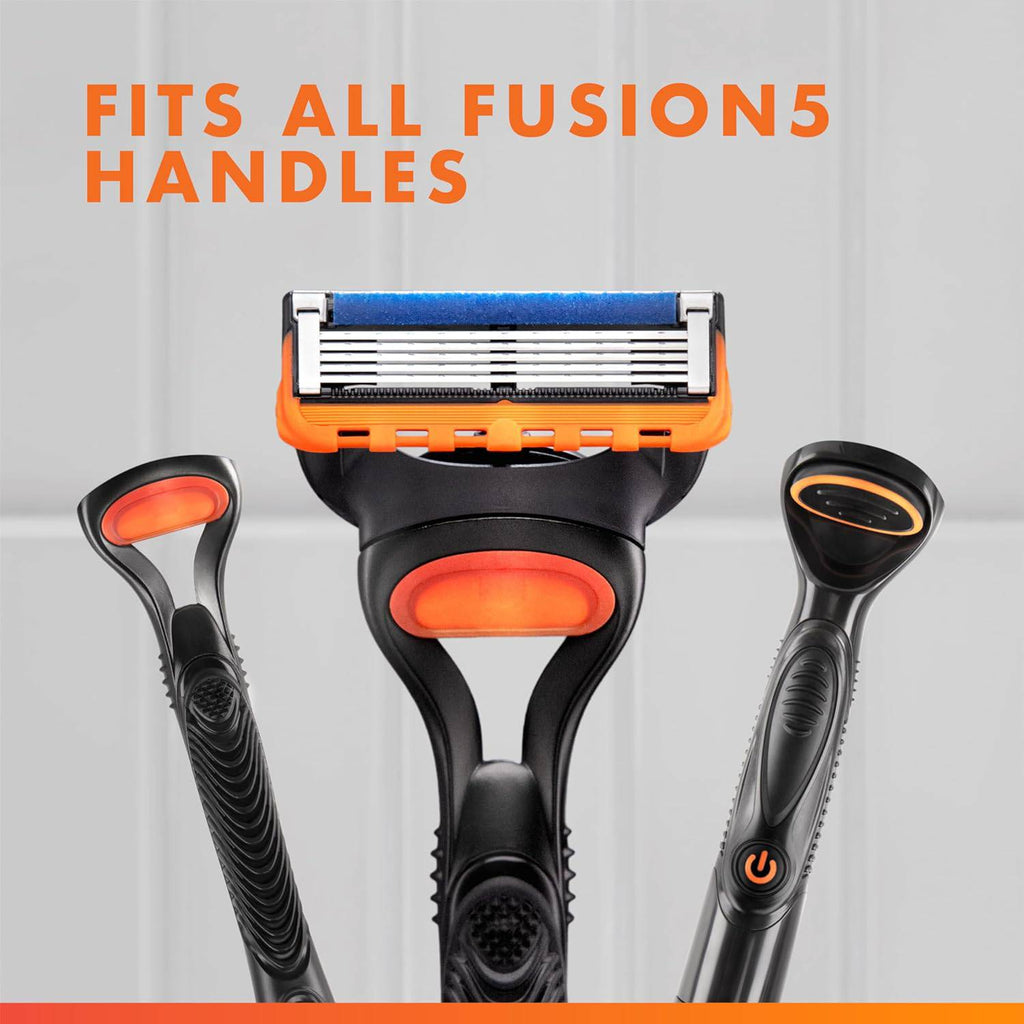 Gillette Fusion5 Razor Blade Refills for men- 12 Count – 5-Bladed with Lubrication Strip and Precision Trimmer
