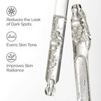 The Ordinary Alpha Arbutin 2% and Hyaluronic Acid serum in a clear bottle with dropper, designed to brighten skin and reduce dark spots.