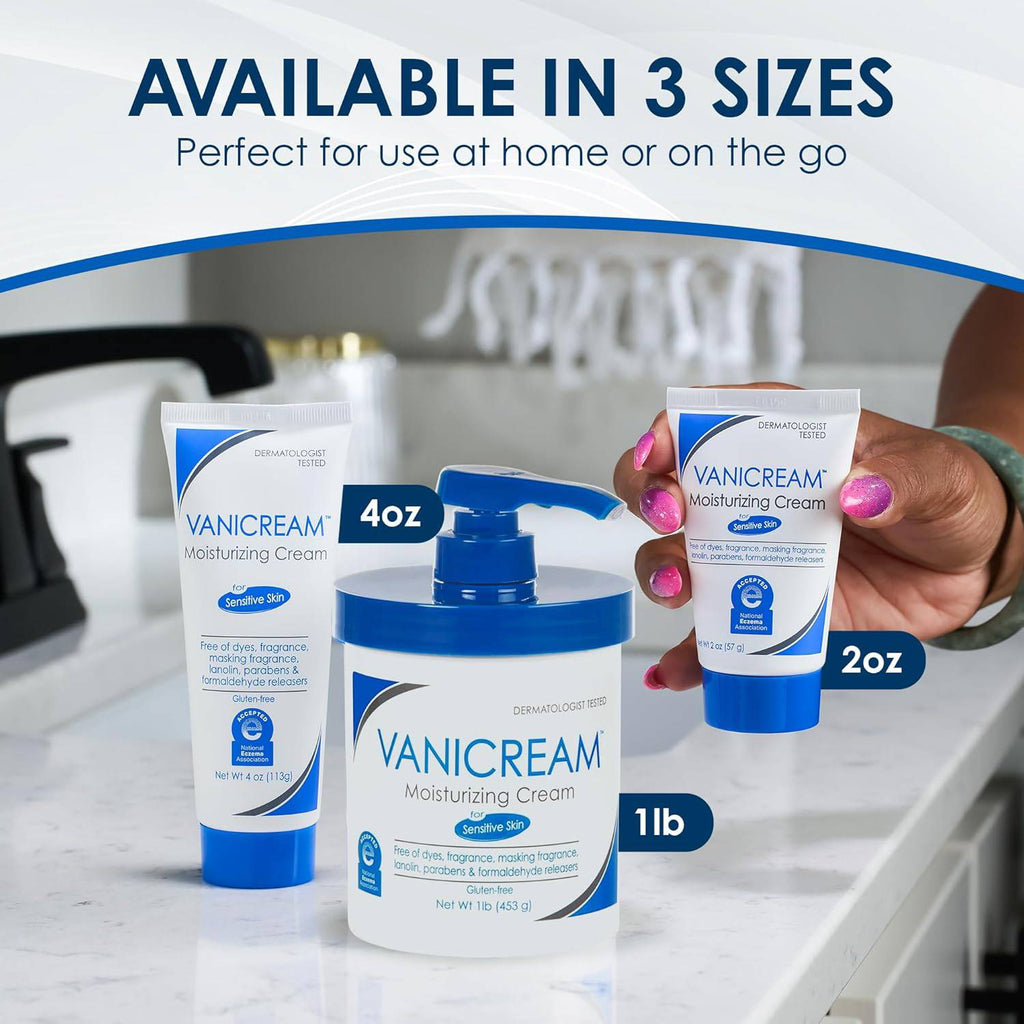 Vanicream Moisturizing Skin Cream with Pump Dispenser - 16 fl oz (1 lb) - Moisturizer Formulated Without Common Irritants for Those with Sensitive Skin