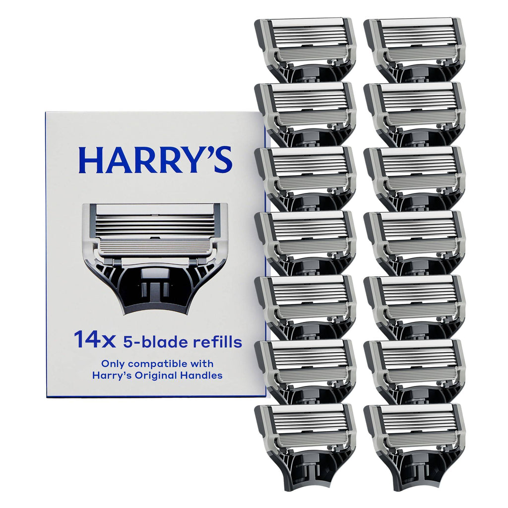 Harry's Original Razor Blades for Men - 10 Count - Premium Razor Blade Refill Cartridges - German Engineered