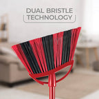 O-Cedar Sweep Broom with Step-On Dustpan | Remove 99% with One Sweep | Lightweight Quiet Cleaning Tool | Ideal for Pet Owners