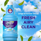 Swiffer WetJet Hardwood and Floor Spray Mop Cleaner Starter Kit, Includes: 1 Power Mop, 10 Pads, Cleaning Solution, Batteries