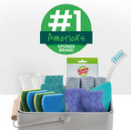 Scotch-Brite Zero Scratch Scrub Sponge, 6 Kitchen Sponges for Cleaning Around the Home, Bathroom & More, Scratch-free Dish Scrubber, Multi-surface Safe, Best for Nonstick Pots and Pans