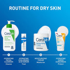 SlimBag CeraVe Moisturizing Cream for dry skin, body and face, with hyaluronic acid and ceramides, 19-ounce jar.