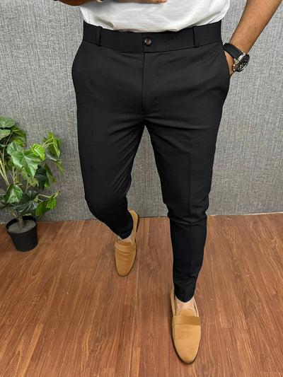 Modieuze Heren Net Chino Broek