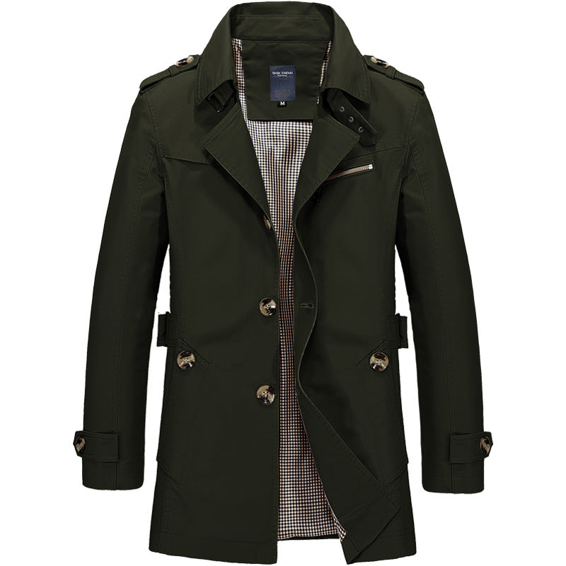 Coat with Belt for Men