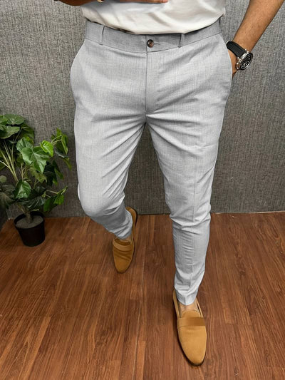 Modieuze Heren Net Chino Broek