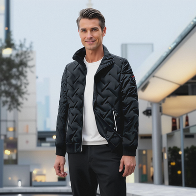 Men’s fashion jacket with plush lining
