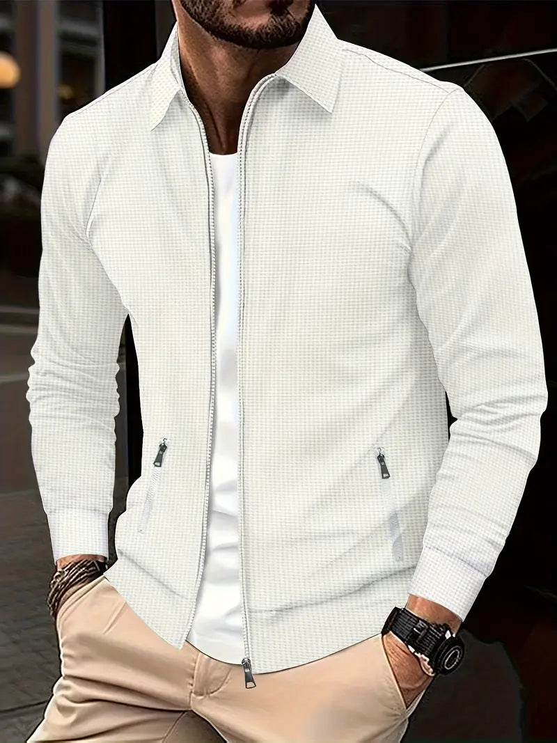 Men's zipper jacket with stylish look