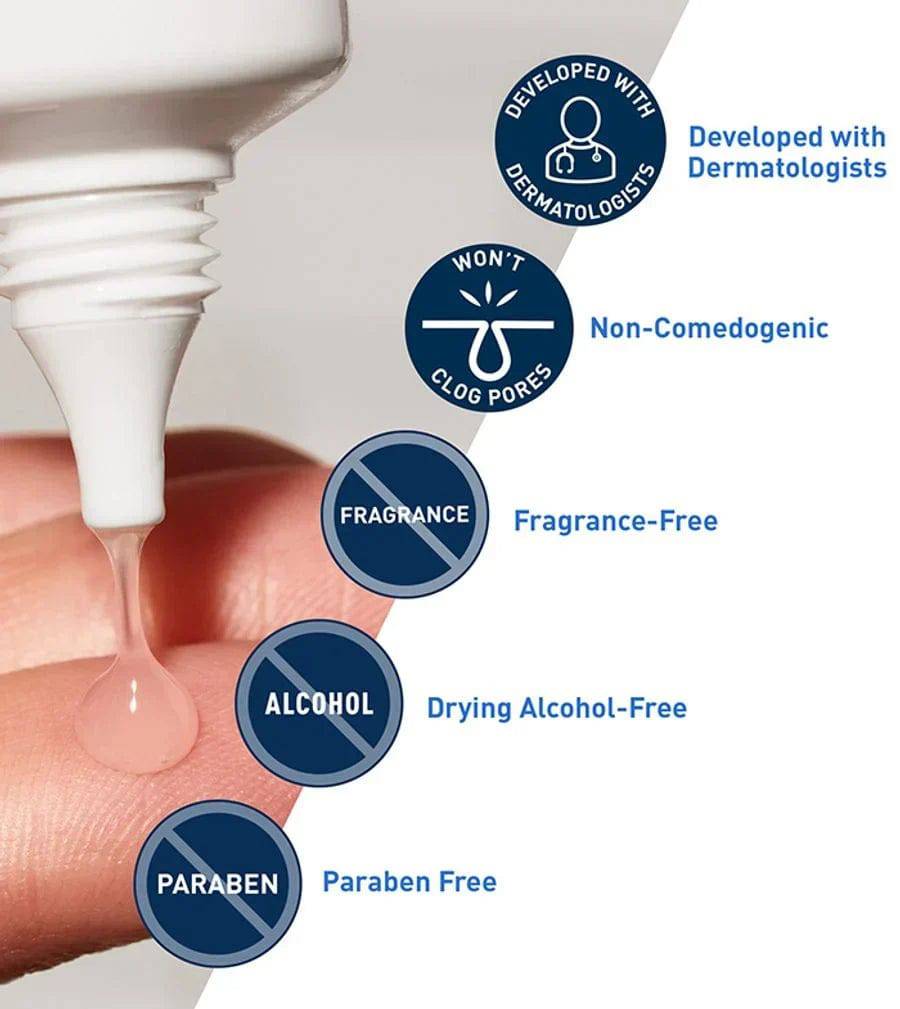 SlimBag CeraVe Acne Control Gel bottle showing the product label and applicator for clear skin treatment.