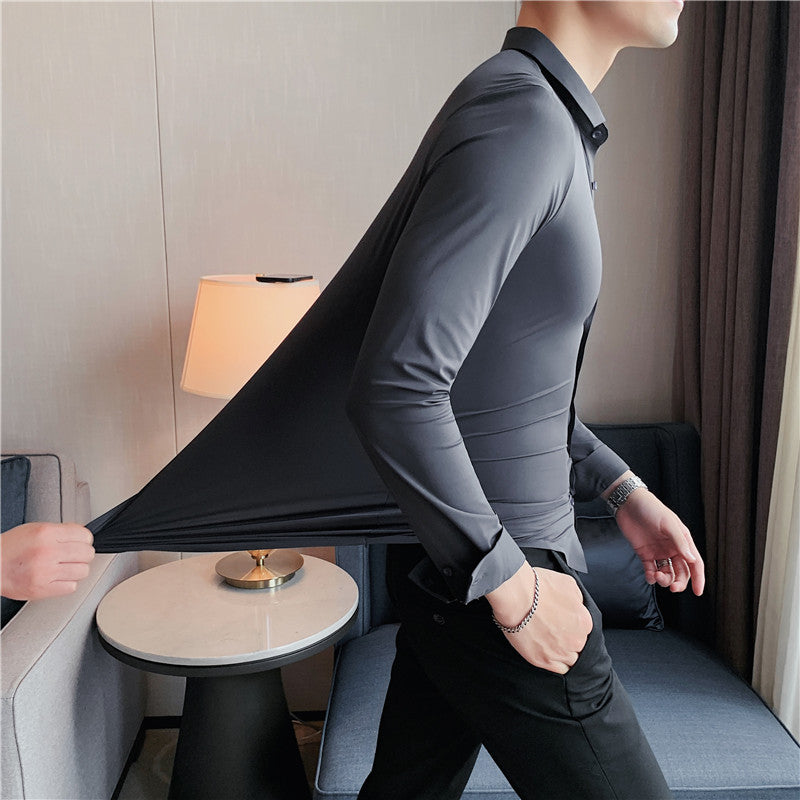 Anti-Wrinkle Stretch Shirt with Elegant Fit