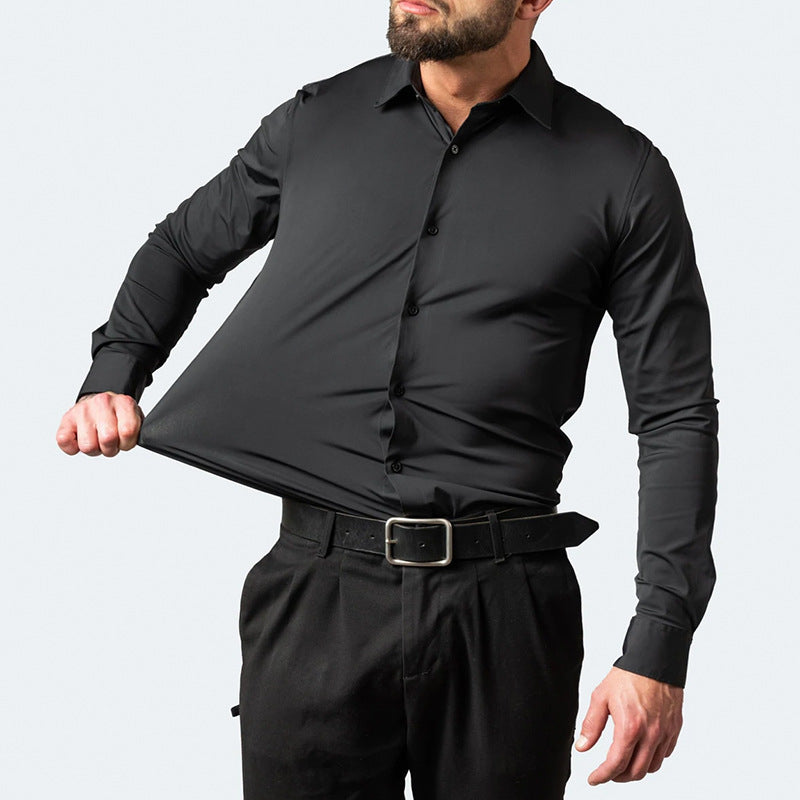 Anti-Wrinkle Stretch Shirt with Elegant Fit