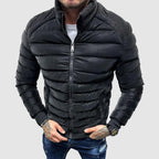 Men’s slim-fit quilted winter jacket