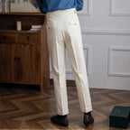 Men’s Tailored Dress Trousers | High-Rise Pleated Pants