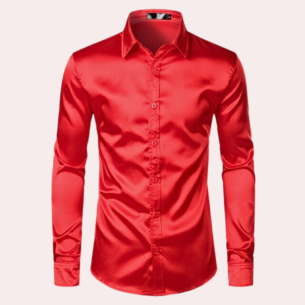 Stylish men's shirt with long sleeves