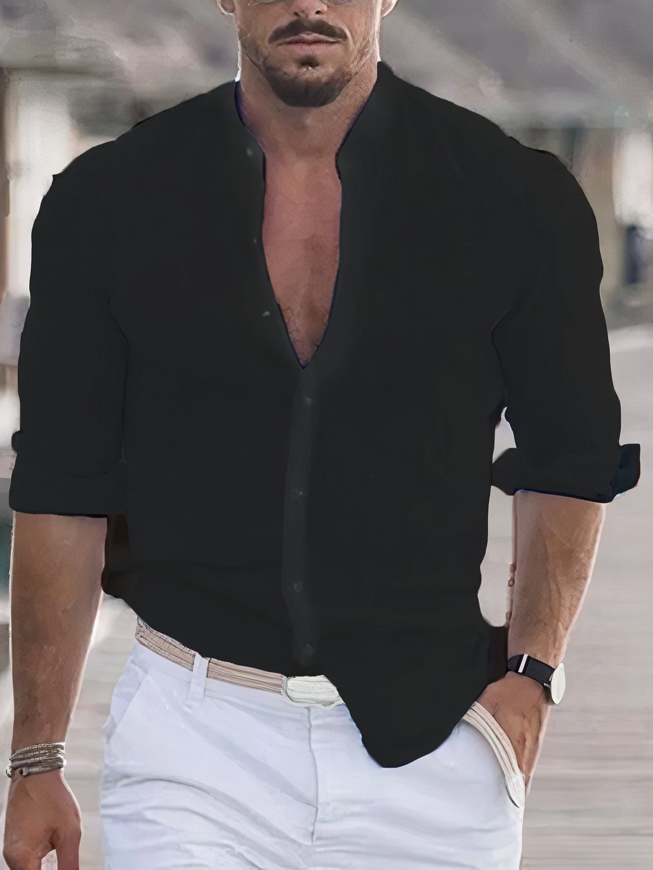 Isaias - Heren Casual Linnen Overhemd