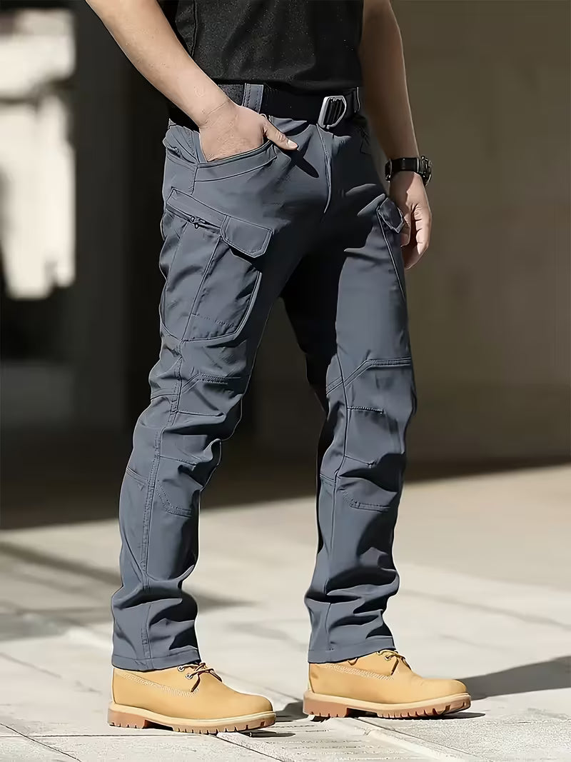 Men's Trousers | Stretch Cargo Pants Multi-Pocket - photo 3