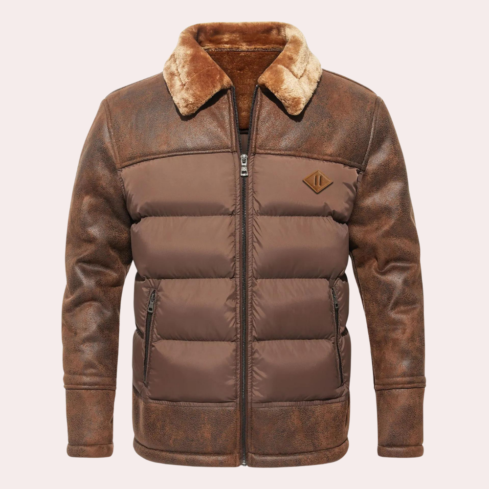 Mens Chic Quilted Winter Jacket