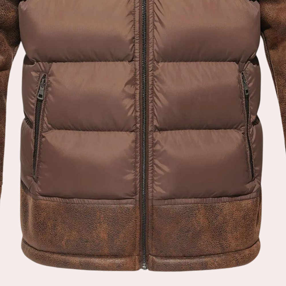 Mens Chic Quilted Winter Jacket