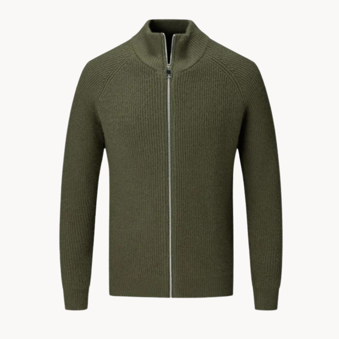 Smart Casual Zip Cardigan for Men
