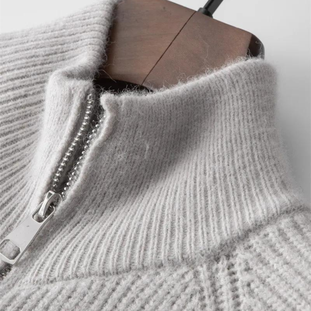 Smart Casual Zip Cardigan for Men