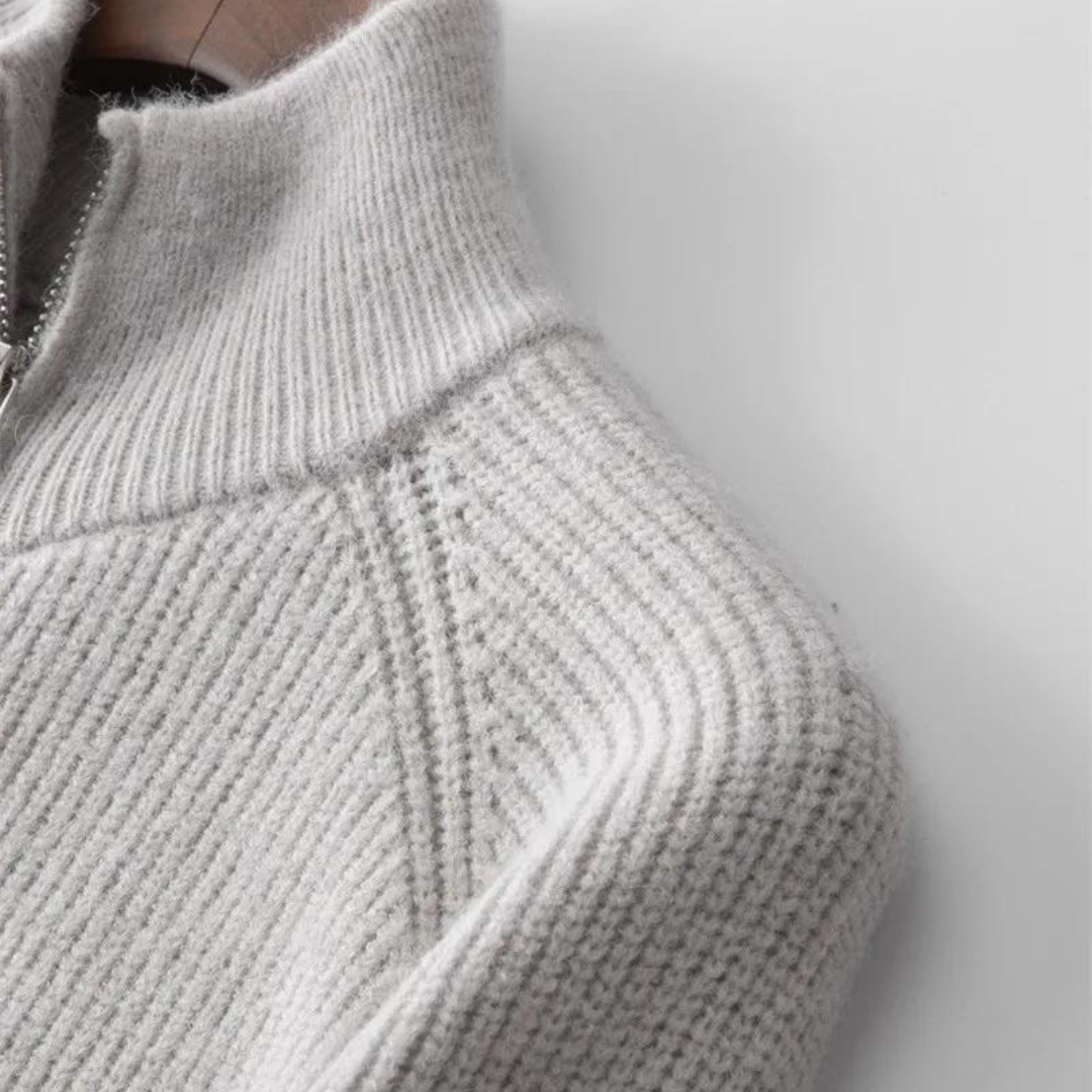 Smart Casual Zip Cardigan for Men