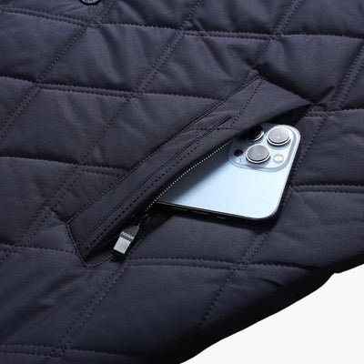 Classic winter quilted jacket for men