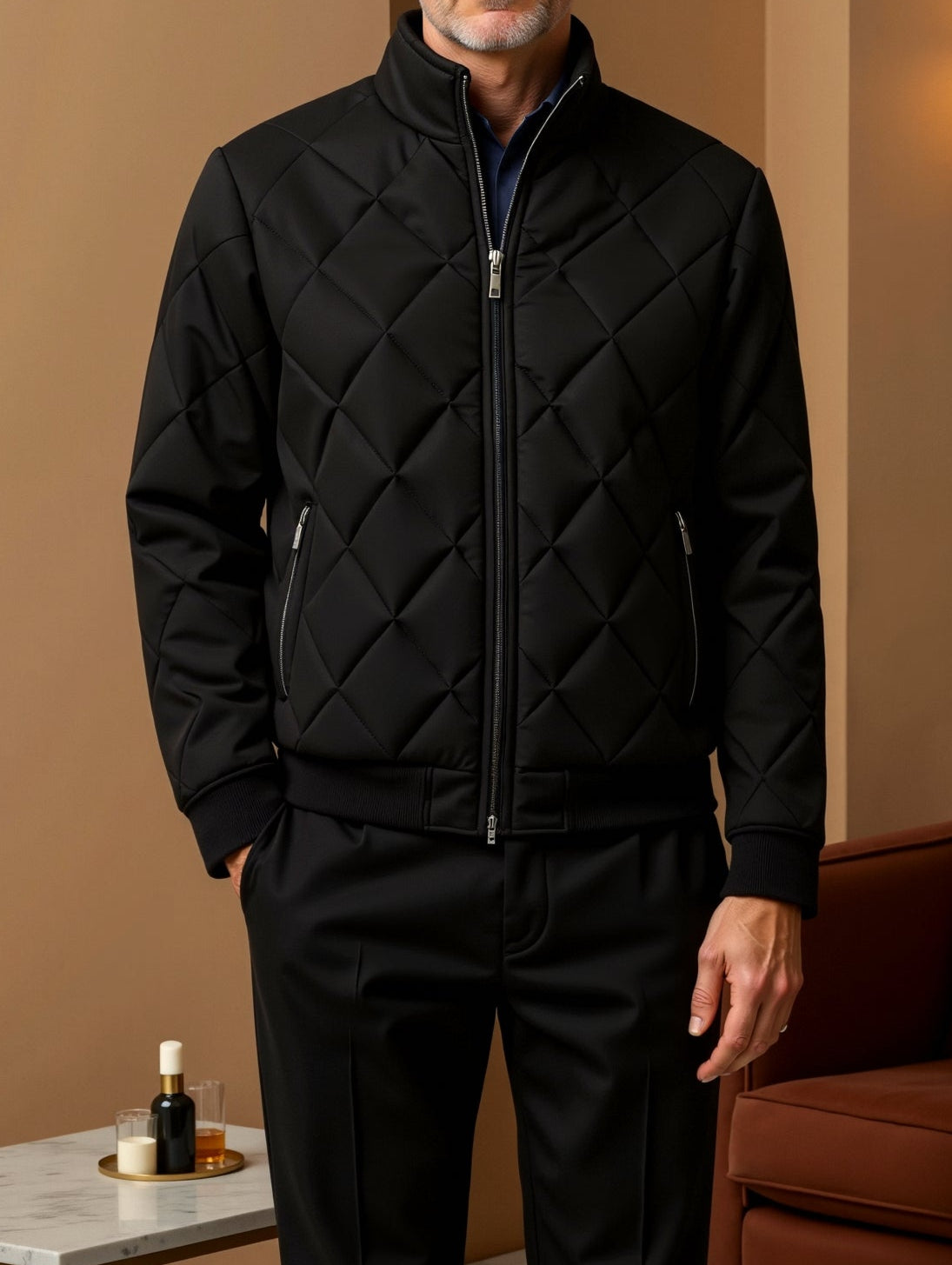 Men’s classic quilted winter jacket