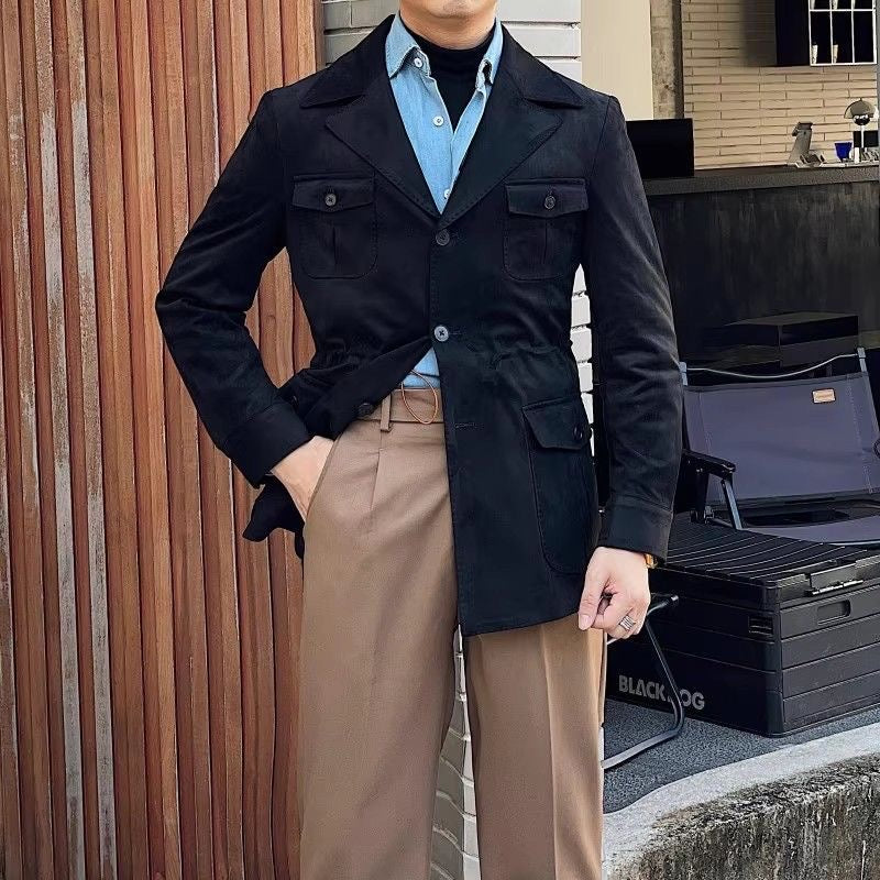 Men’s Tailored Field Jacket | Smart Four-Pocket Safari
