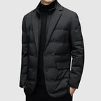 Men Padded Blazer | Quilted Jacket with Smart Fit