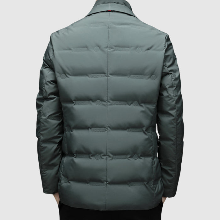 Men Padded Blazer | Quilted Jacket with Smart Fit